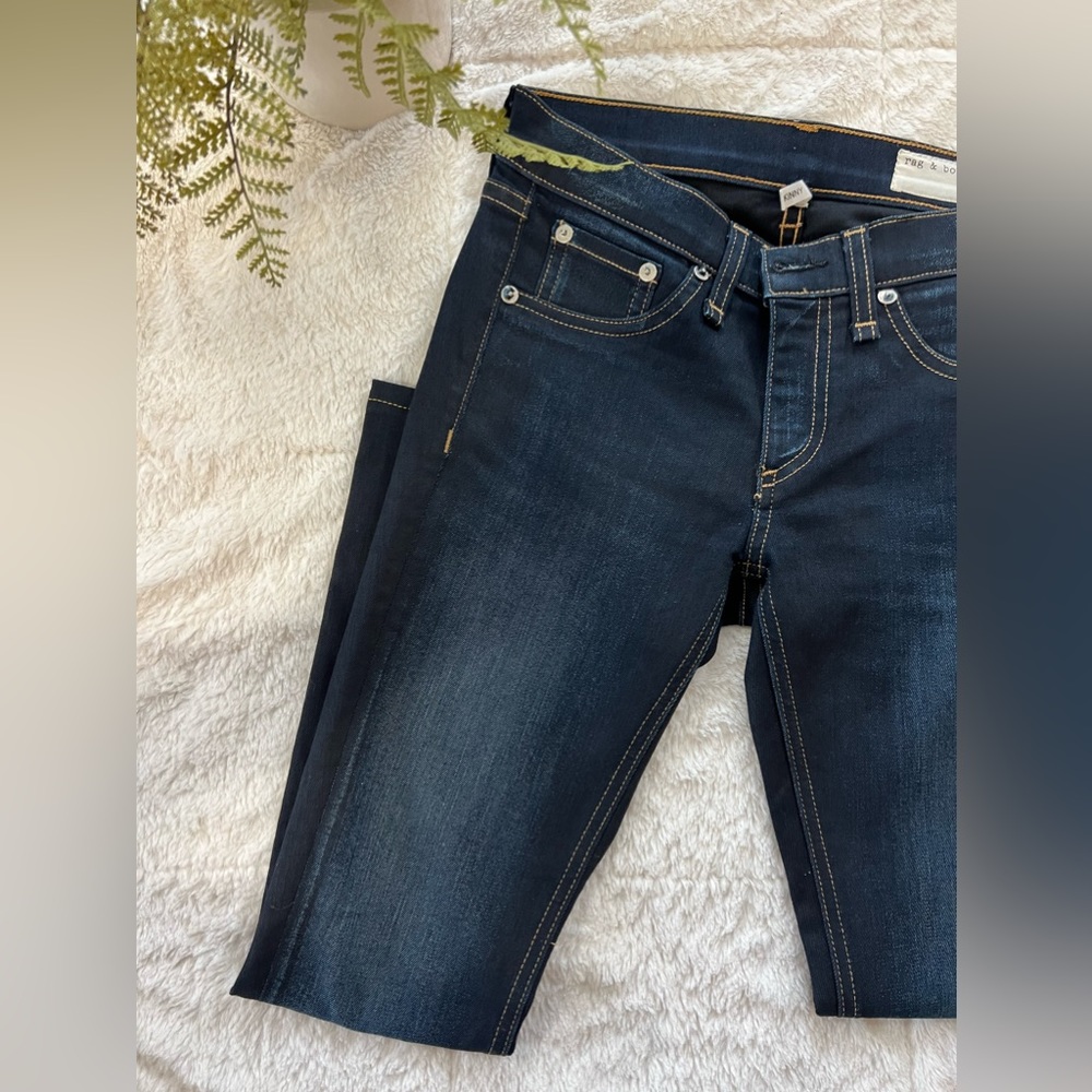 Rag & Bone Skinny Ankle Jeans - Dearborn Wash